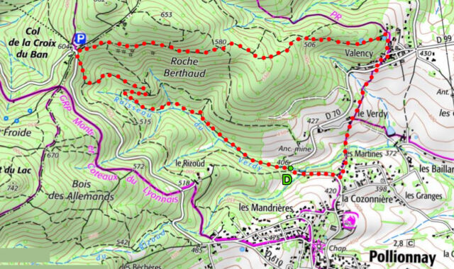 balade n°1 les martines col de la croix du ban valency